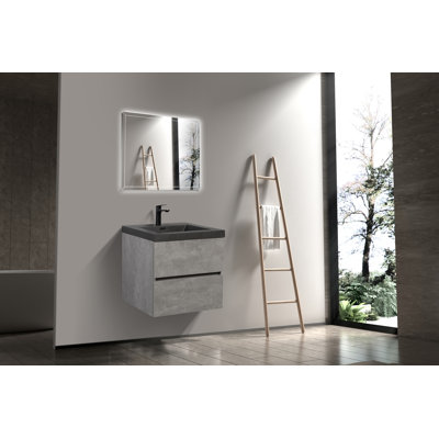 Meuble-lavabo flottant 24 po avec lavabo 24 po