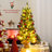 3FT Pre-Lit Tabletop Christmas Tree With 50 LED Lights, Timer Control, Burlap Base