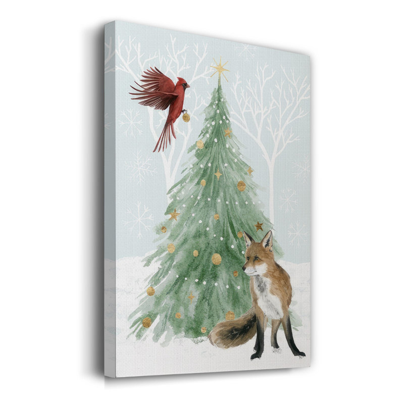 " Christmas In The Forest Collection B ", 18" H x 12" W 1.5" D
