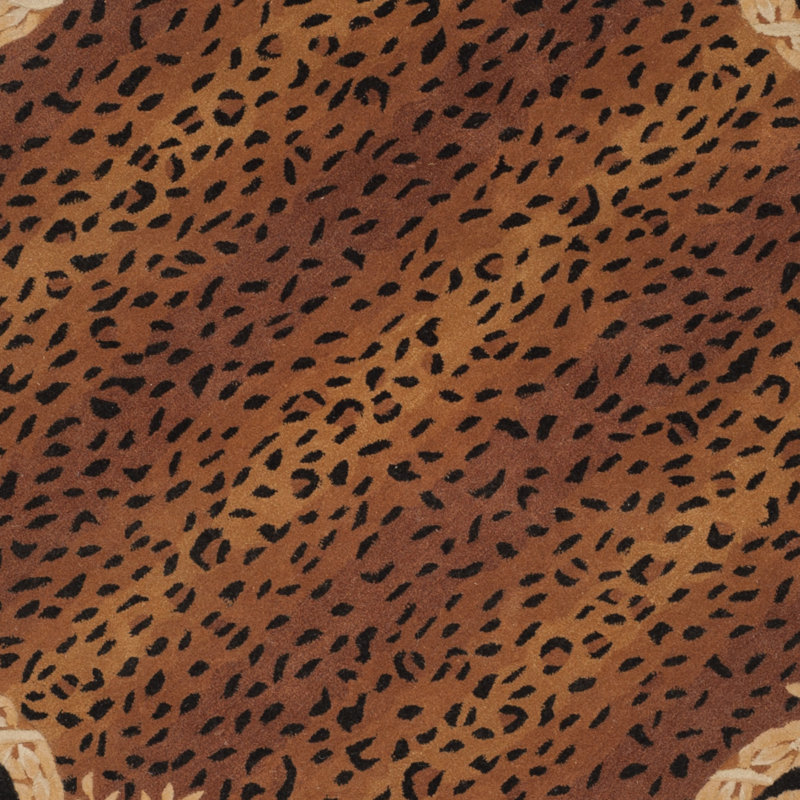 Lenora Naples Hand Tufted Wool Oriental Rug, Round 4'