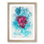 Fuscia Pink Dying Rose Watercolour - Picture Frame Graphic Art-56923547-56923548