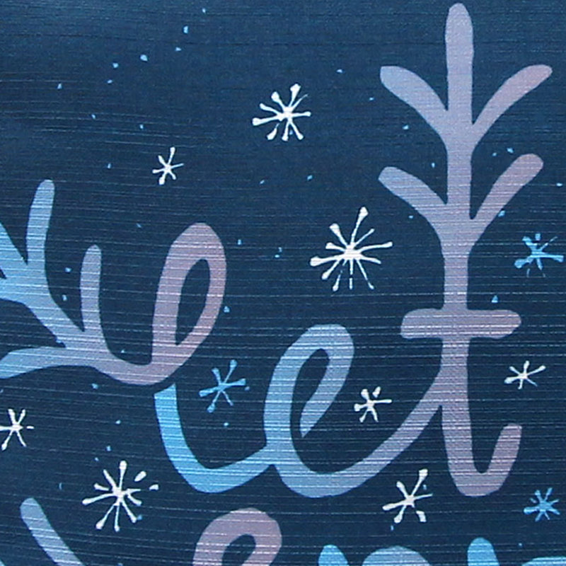 18" x 18" Indoor Throw Pillow, Let It Snow