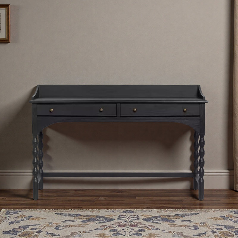 French-style Vintage Writing Desk /Dressing Desk, Black
