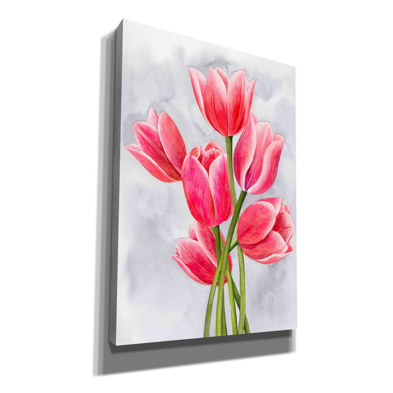 Red Barrel Studio® «Tulip Tangle I» par Grace Popp, H 26 po x l 18 po x P 0,75 po