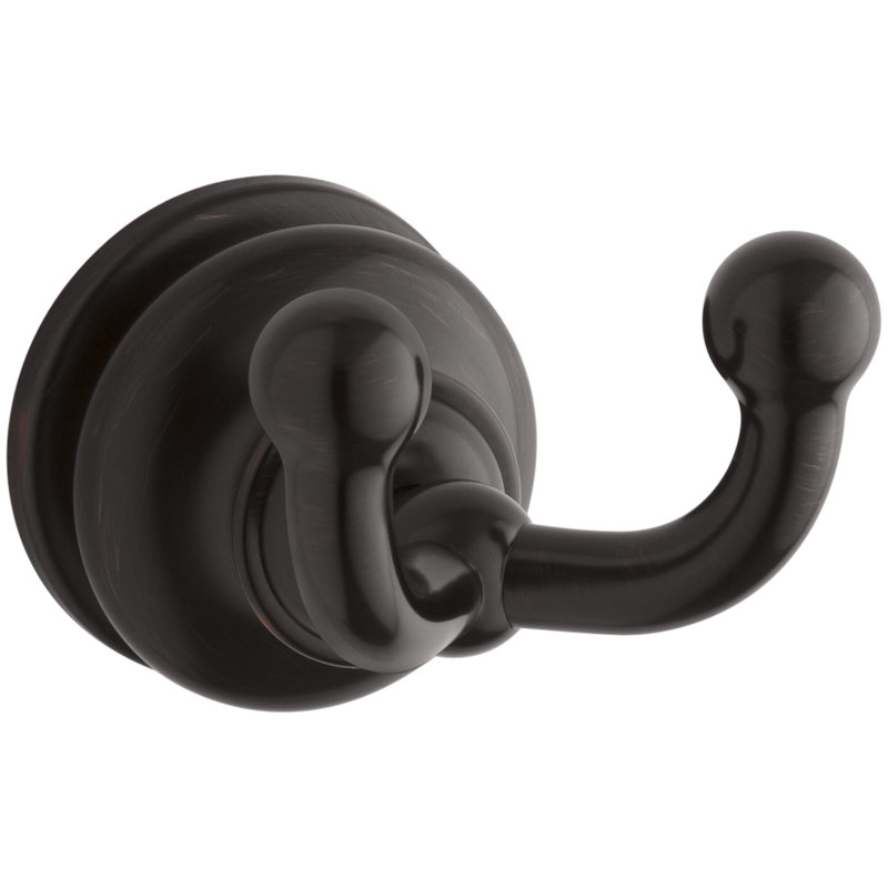 Fairfax Wall Mounted Double Robe Hook, Oil Rubbed Bronze