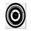 Horloge murale noire et blanche Bauhaus-99634088