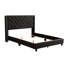 Lit tapissier transitionnel noir Serene Comfort