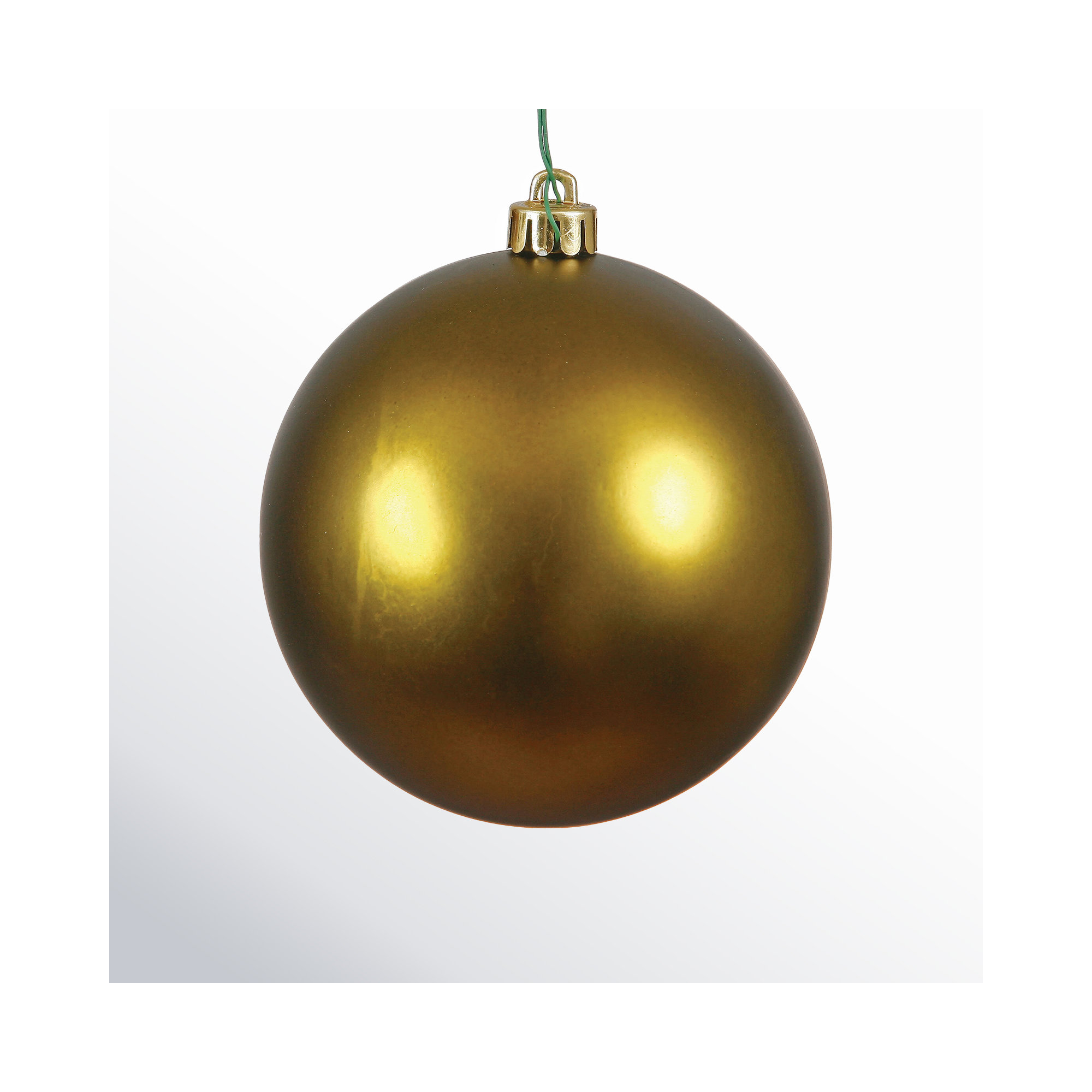 Holiday Décor Ball Ornament, Olive Matte, 2.75"