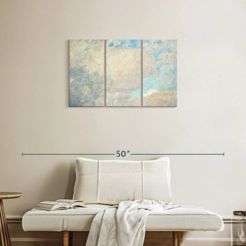 Avery White Clouds Blue Sky, 20" H x 33" W
