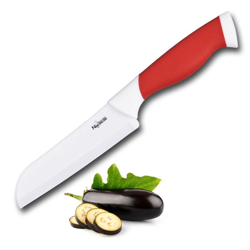 Couteau Santoku New Edge Cutlery 5 po, Rouge