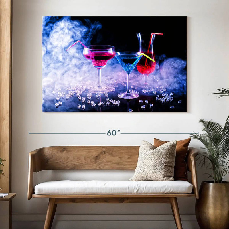 Yarlin Icy Bar Cocktails, 34" H x 51" W