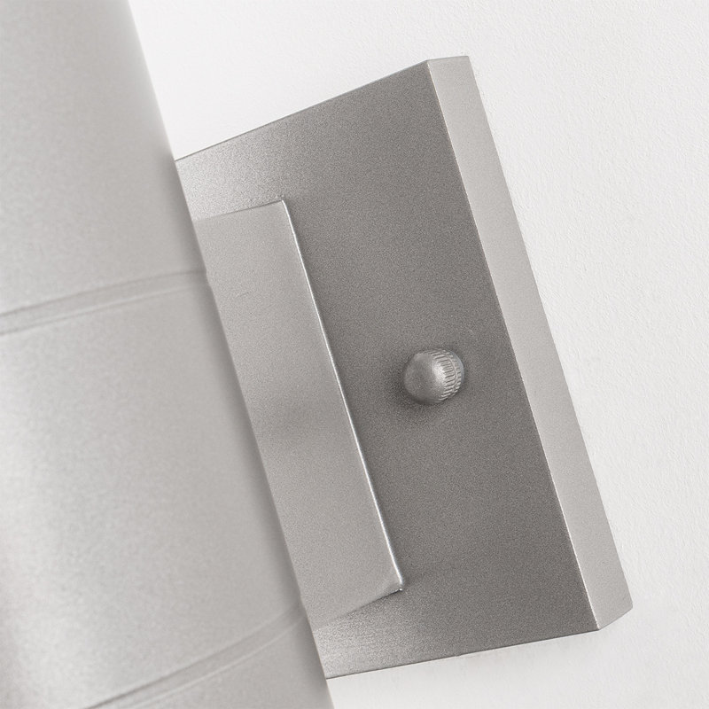 Raley 2- Bulb Outdoor Wall Lantern, 11.97" H x 4.52" W x 7.17" D, Gray
