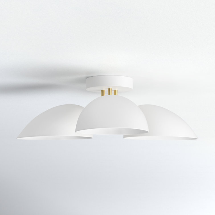 Adarna 3 Light Metal Semi Flush Mount