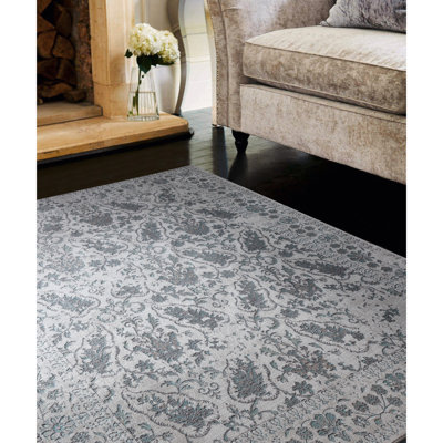 Tapis oriental bleu / beige Rummond