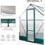 Whitemore 6x8 FT Polycarbonate Greenhouse with Base, Raised Bed, Walk-in