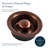 SinkSense Antique Copper Kitchen Sink Disposal Flange Drain with Stopper