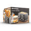 Daewoo Cascade 4-Slice Toaster, Black-125526600