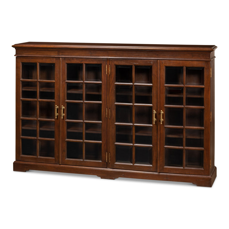 Morgan Solid Wood Bookcase, Walnut/Dark Brown