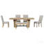 Ensemble de table de salle à manger en bois extensible Farmhouse
