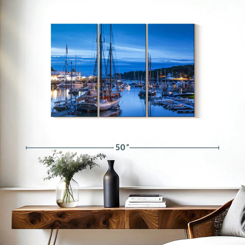 Sebbie Camden Harbor In Maine, 24" H x 38" W