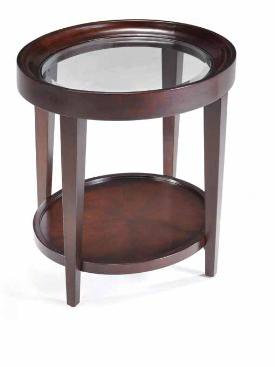 Carson Glass Top End Table