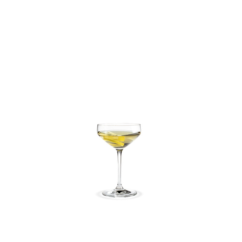 Elegant Clear Glass Martini Cocktail Set, 6 Pieces