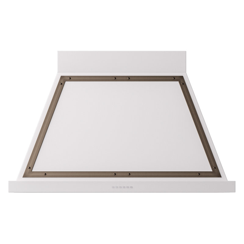 Hotte murale 40 pouces avec 600 PCM ILLES Nostalgie II Series Noblesse, Blanc, bronze