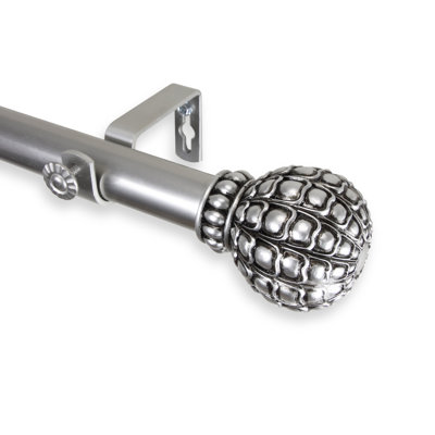 Desrosiers Steel Adjustable Single Curtain Rod