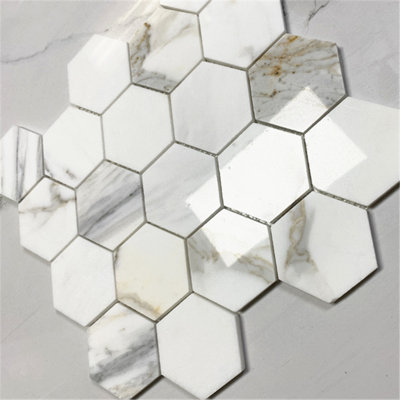 Calacatta 12" x 11" Marble Mosaic Tile