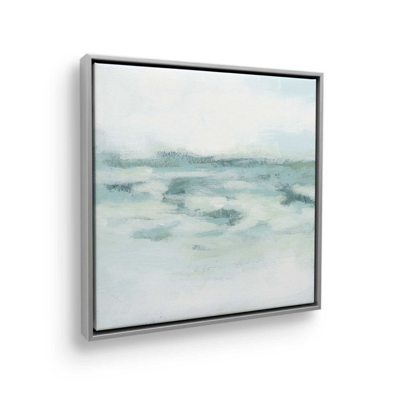 «Gentle Aqua Ocean II», H 24,75 po x l 24,75 po, Chrome poli