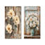 Peonies By The Barn Door III - Floral Wall Art 2 Pieces-1932475248-1932475254-1932475259