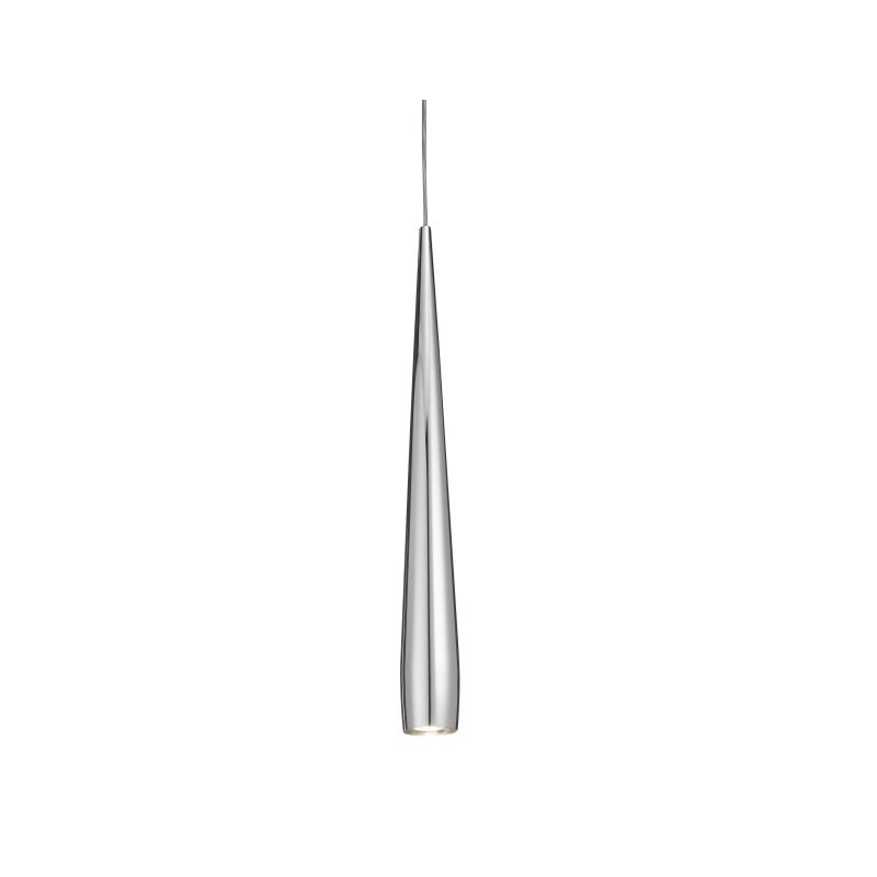 Line 1 - Light Single Bell Pendant, Chrome, 6W/70W