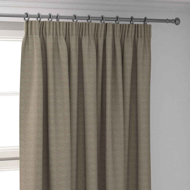 Babcock Room Darkening Curtain Pair, 168 W x 137 D cm, Rustic Brown