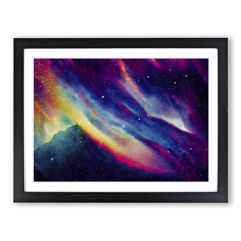 Neon Galaxy Vol.5 - Framed Print, Black, 46cm H x 64cm W