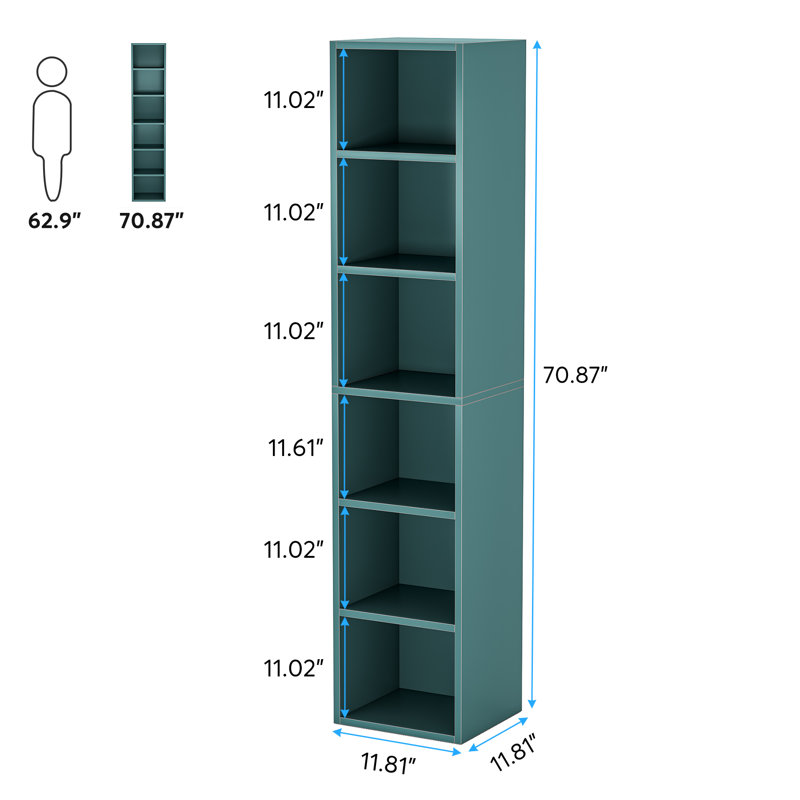 Bookcase, Blue, 1
