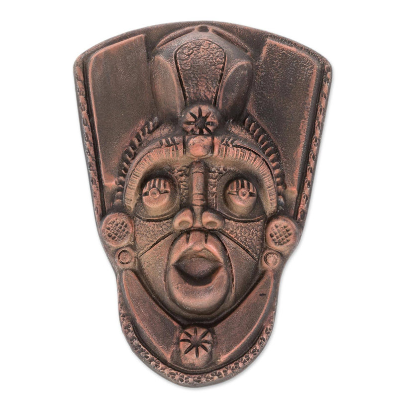 Décoration murale masque en résine taínos