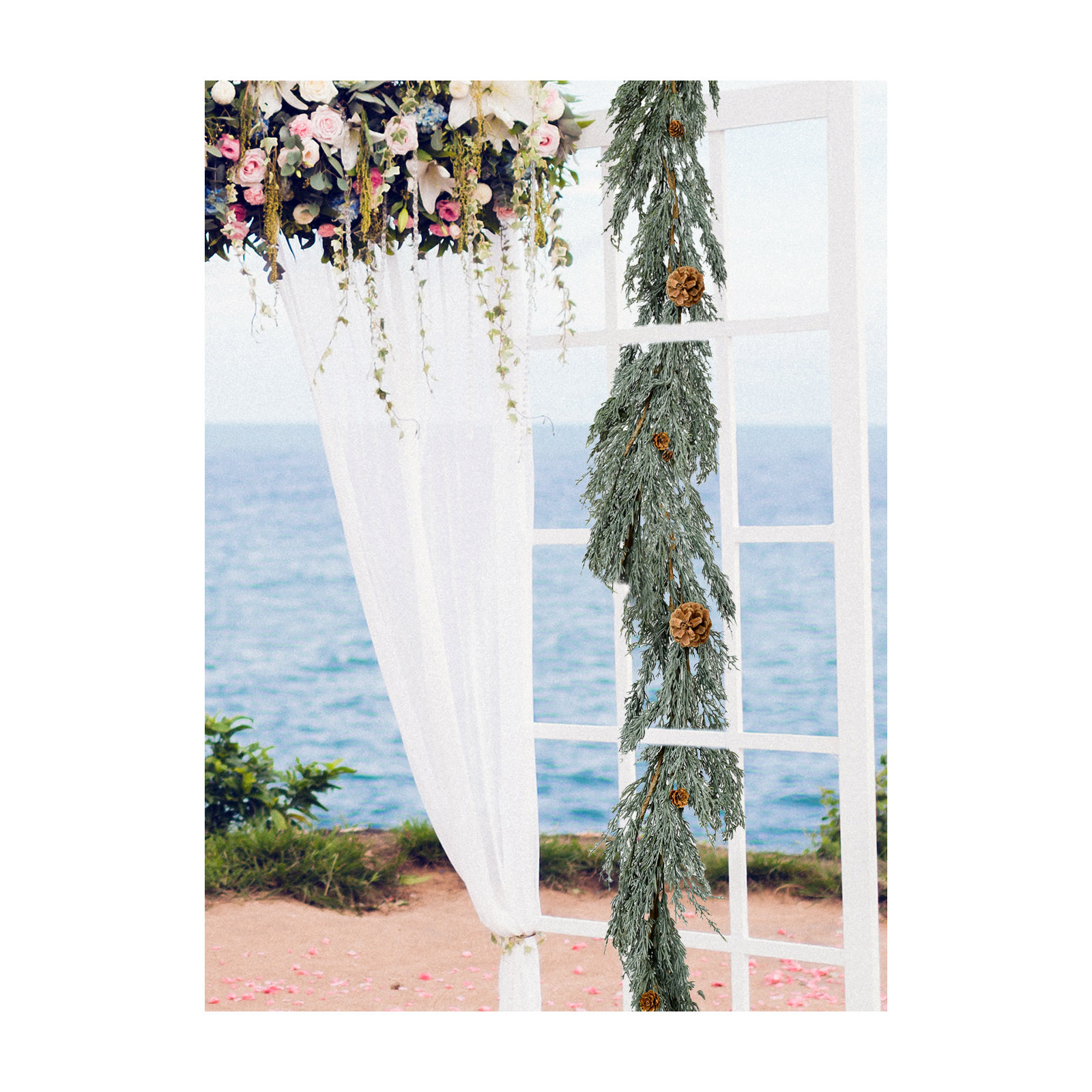 74'' in. Faux Pinecone Garland