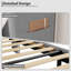 Lit double en velours gris, 2 poches de rangement-1407245199-1407245184