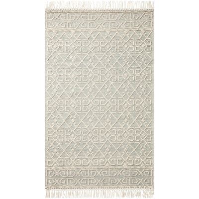Tapis géométrique tissé à la main Noelle