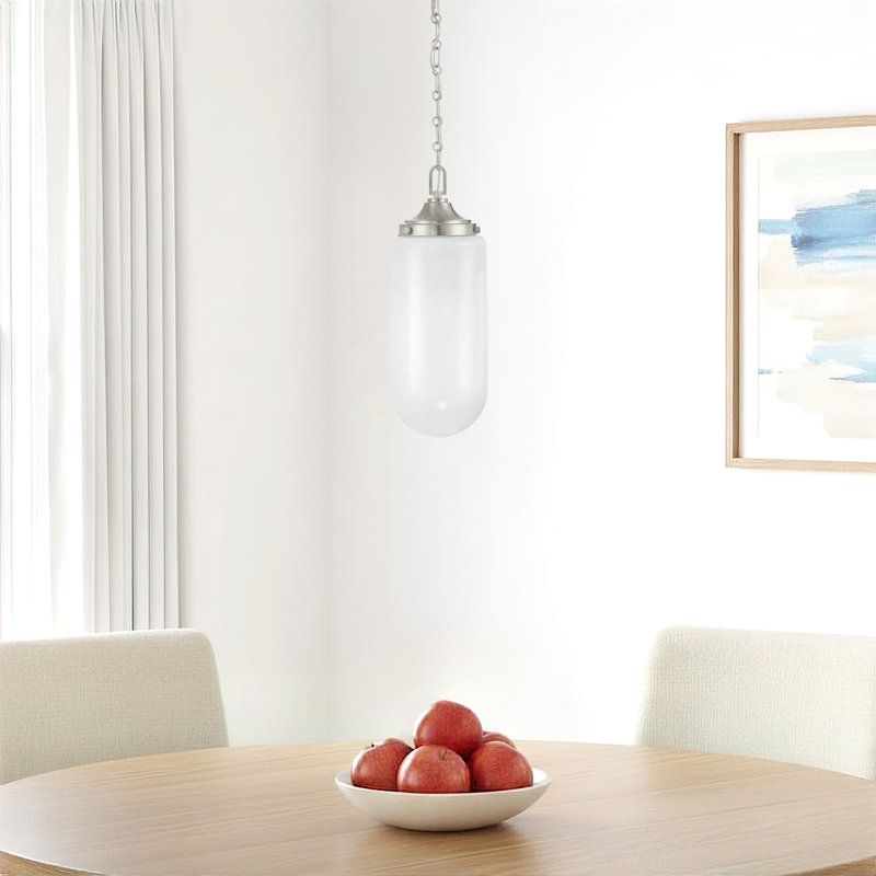 Osmin Beachwood 3 - Light Single Pendant, Satin Nickel