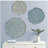 Textured Feather 3-piece Metal Disc Wall Decor Set