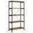 Avon Rustic Nutmeg 2-Piece Computer Desk And Bookcase