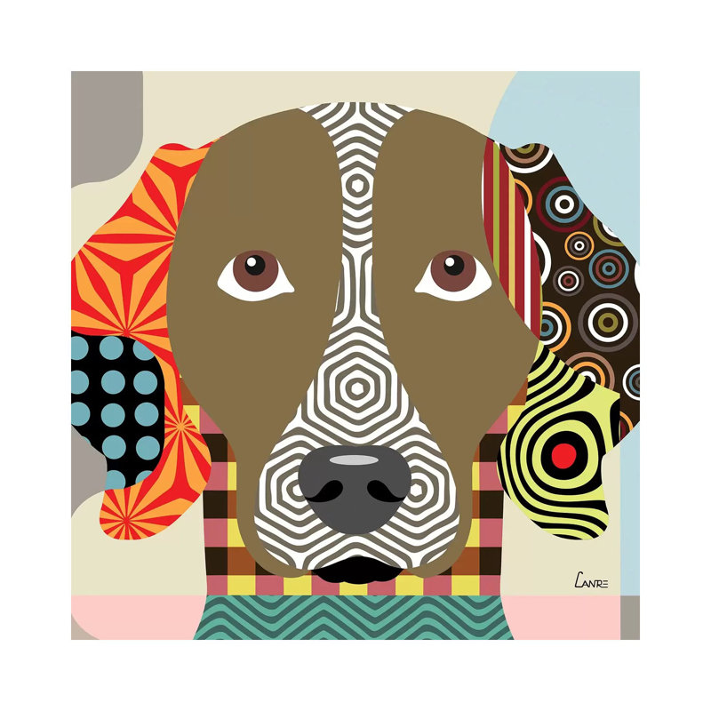 Weimaraner - Wrapped Canvas Print, 30.48 cm H x 30.48 cm W