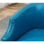 ° Fauteuil pivotant en cuir Pu Mid-Century moderne pour les espaces de vie