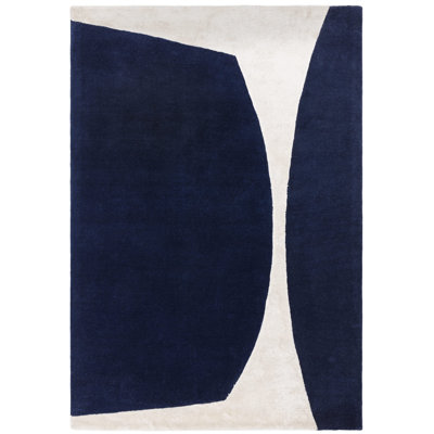 Rectangle Geometric Wool Hand Tufted Dhurrie Area Rug