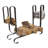 Handcrafted Large Modern Fireplace Log Rack