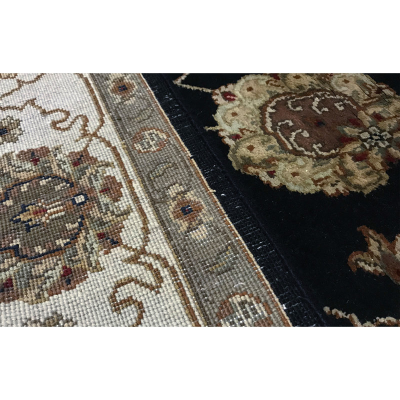 Handmade Silk and Wool Oriental Area Rug