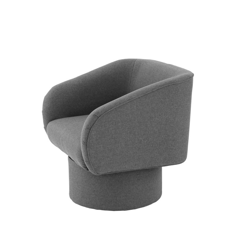 Fauteuil demi-tonneau pivotant 360, Gris