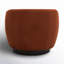 Fauteuil demi-tonneau pivotant rembourré Marcy-1472019657