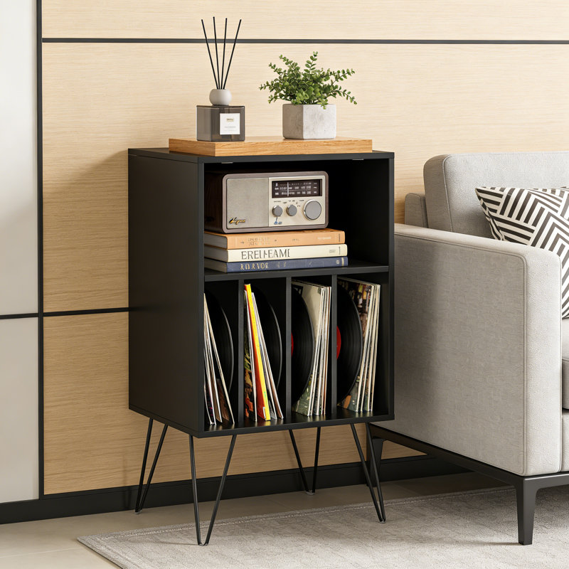 Manufactured Wood,Metal 88cm H Media Shelves